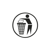 Sticker 'Clean man' | white